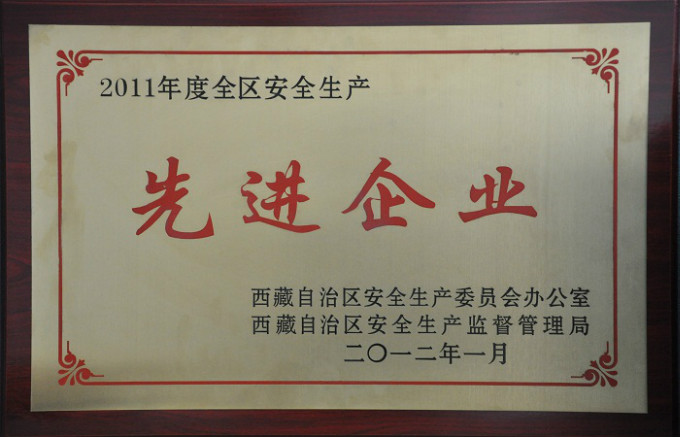 2012年安全生產(chǎn)先進企業(yè)